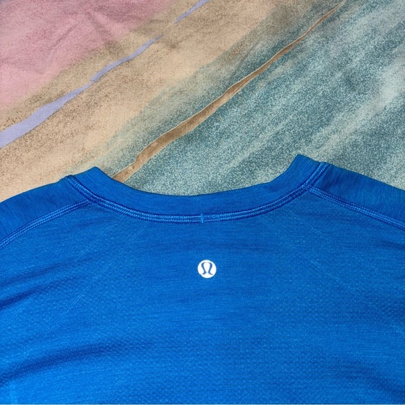 Lululemon Metal Vent Tech Long Sleeve T- Shirt Athletic Blue Men’s Size 2XL - Picture 4 of 8